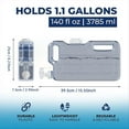 thumbnail image 4 of 1.1 Gallon Refrigerator Water Dispensers Bottle with Faucet, Spigot & 58mm Screw Cap Fridge Beverage Drink Dispenser, 4 of 8