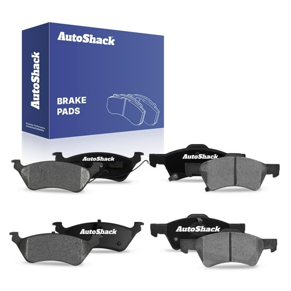 AutoShack Front & Rear Ceramic Brake Pad Set | Replacement for 2001-2007 Dodge Caravan 2001-2007 Dodge Grand Caravan | 8-PC