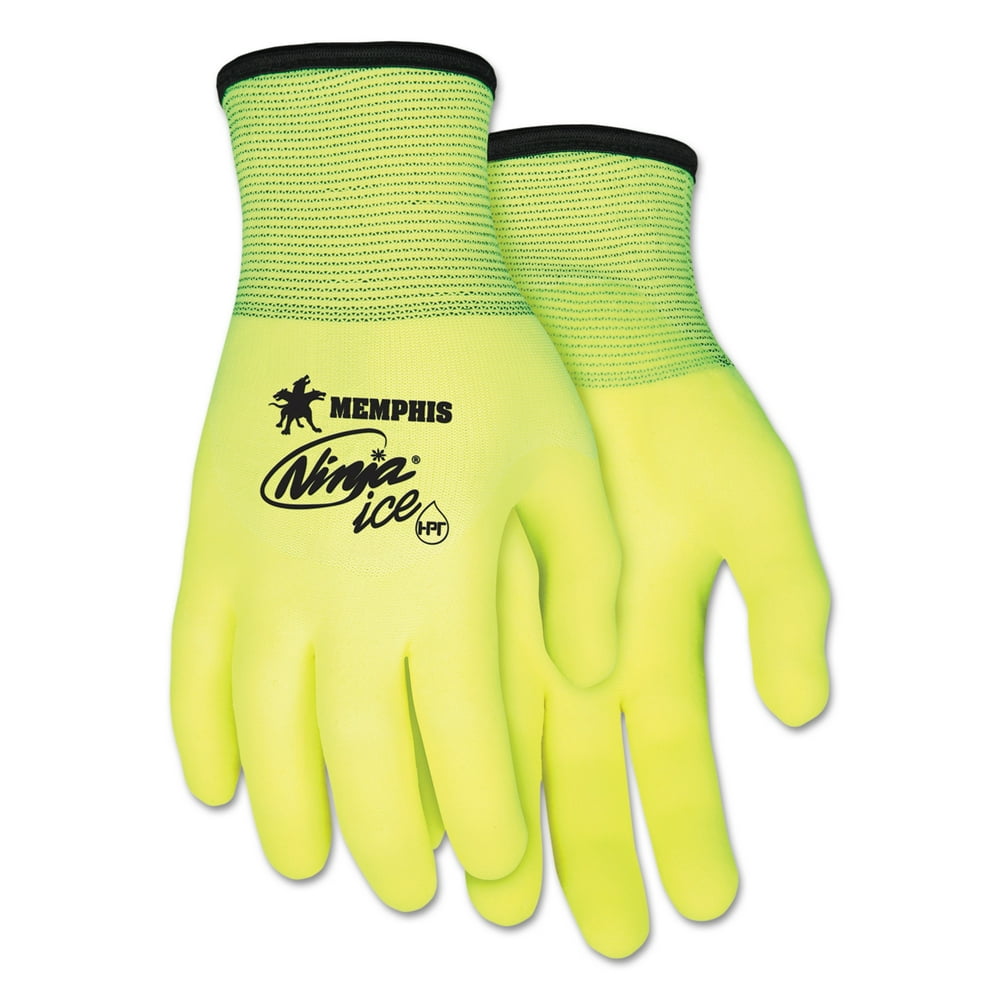 MCR Safety Ninja Ice Gloves, XLarge, High Vis Lime, 1 Dozen Walmart