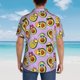 thumbnail image 4 of Fotbe Cartoon Avocados Camisa Hawaiana para Hombre Unisex – Camisa Casual de Verano con Botones de Manga Corta de Algodón y Lino,Large, 4 of 7