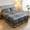 Gray-S, variant on PONPRNGY Set of 3 Ruffle Farmhouse Skirt Bedspread Set for Home, 59x78 inch, Includes 2 Pillowcases