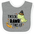 thumbnail image 3 of Inktastic Halloween Trick Rawr Treat with Dinosaur Boys or Girls Baby Bib, 3 of 4