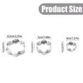 thumbnail image 3 of Stainless Steel Cookies Cutter Set with Flower Multi‑Size Shapes, Durable Reusable Baking Molds for Dough and Pastry for Family Homemade Dessert Projects 3Set, 3 of 5