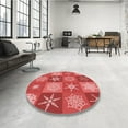 thumbnail image 4 of Ahgly Company Machine Washable Indoor Rectangle Transitional Red Area Rugs, 5' x 7', 4 of 7