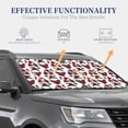 thumbnail image 4 of Wukai Rose Flowers Car Front Windshield Sun Shade,Sun Visor Shield Block Automotive Interior Protector Blocks UV Rays-Large, 4 of 6