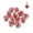 Dark Red Star, variant on 10Pcs Glazed Ball Charms Pendant for Delicate Jewelry Making Women Necklace Accessories-Pink Beads