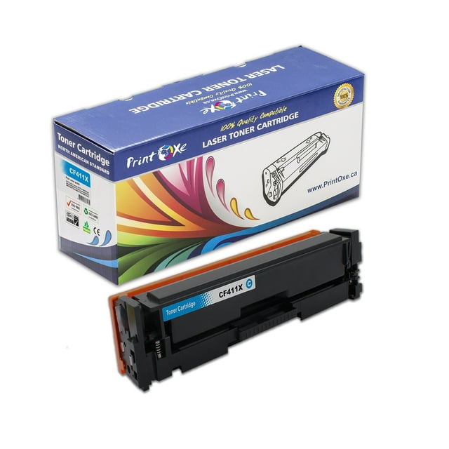 CF411X Cyan (Bleu) Compatible Haute Capacité pour HP Jet Pro M452dw 452dn 452nw MFP M377dw M477fnw M477fdn M477fdw