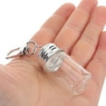 thumbnail image 4 of LEORX 7ml Glass Mini Vial Keychain Diy Wishing Bottles Decorative Jars For Valentine'S Day, 4 of 8