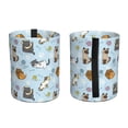 thumbnail image 3 of Cute cat Car Trash Can Waterproof Cylindrical Car Garbage Can with Adjustable Strap & Magic Tape, Portable Vehicle Trash Bin for Cars, Trucks, SUVs, 3 of 7