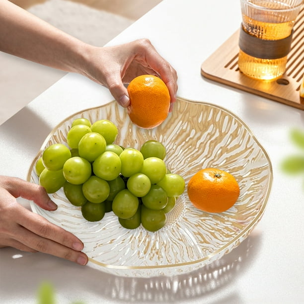 Extravagante Bandeja de Plástico con Forma de Flor para Frutas, Ideal para El Hogar. Bandeja de Mesa con Forma de Calavera | Bandeja Blanca de Plástico para Dulces, Postres y Aperitivos | 1 Unidad -