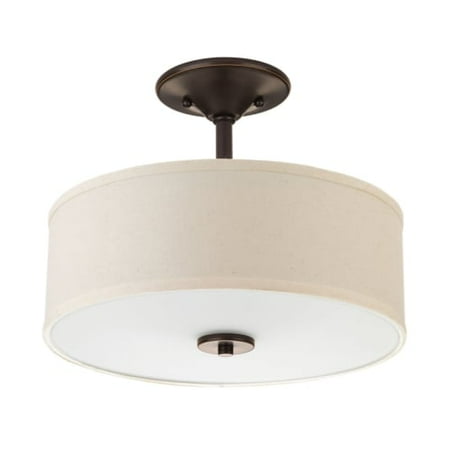 Progress Lighting Inspire Collection 2 -Light Antique Bronze Semi-Flushmount