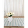 thumbnail image 5 of Summer Twist Aqua Indoor Outdoor Table Runner, 5 of 11