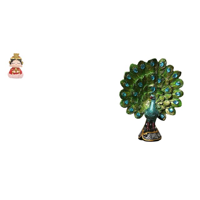 Estatua de la Madre Mazu,Estatua de la Madre Mazu para la decoración del hogar,Figura de escritorio,Estante de estatua de pavo real para escritorio,decoración del hogar,Figura decorativa