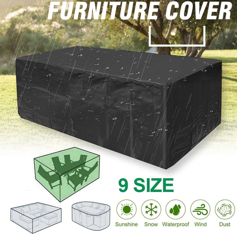Rosnek Waterproof Garden Furniture Cover For Table Cube Chair Sofa Dustproof Rainproof Outdoor