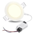 thumbnail image 1 of DELight 3 Inch LED Recessed Light Ultra-thin Ceiling Light Panel 240LM Canless Wafer Downlight 3000-3500K Warm White 3W Lamp ROHS Certified, 1 of 10