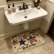 thumbnail image 5 of CaiYueKe Independence Day Floor Mat July 4th Patriotic Rug Non-Slip Kitchen Bathroom Mat Washable Indoor Outdoor Doormat for Holiday Decor Home Entryway Decorations, 5 of 7