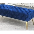 thumbnail image 5 of Hi-Line Gift Ltd. Button-Tufted Velvet Bench, 5 of 6