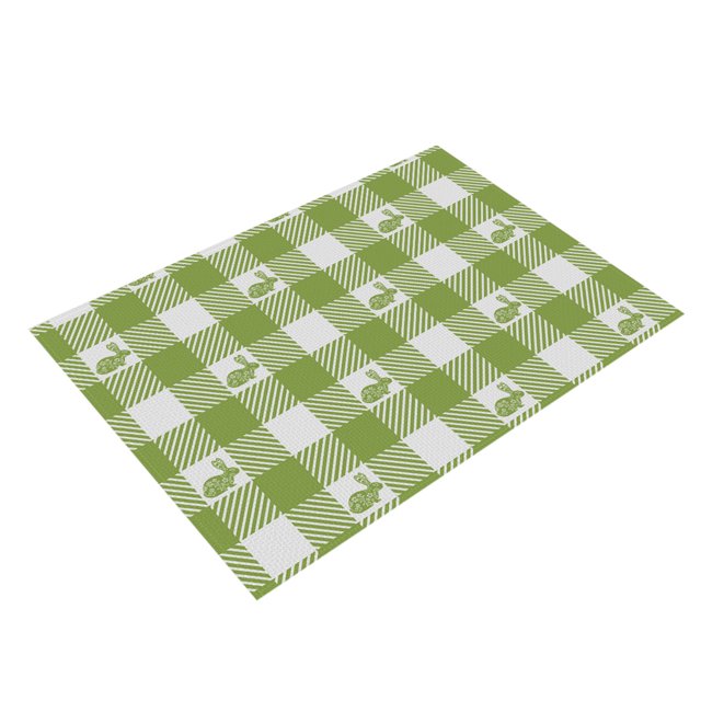 Napperons Joyeuses Pâques avec Lapin Mignon et Design Camion Vintage, Tapis de Table de Printemps de Ferme Lavables Réutilisables pour Décoration de Table de Fête de Vacances pour Cuisine Salle à Manger