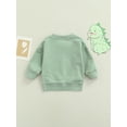 thumbnail image 4 of Kiapeise Toddler Girl Boy Sweatshirt Dinosaur Long Sleeve Sweater Pullover Top Cute Fall Winter Clothes, 4 of 8