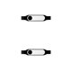 thumbnail image 3 of Monstrate Zapatero Montado en la pared Hebilla Ahorro de espacio Zapatillas Estante de almacenamiento sin perforaciones Moderno para la organización Negro 2piezas Monstrate CBP188713, 3 of 5