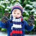 thumbnail image 6 of Eagle Clawing Waves Cold Weather Mittens Cozy Gloves with Adjustable Fit Perfect for Outdoor Fun, 6 of 7