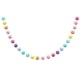 thumbnail image 2 of Guirnalda de pompones de Pascua 6,5 pies – 24 bolas de lana multicolores, colorida pancarta de pared con arcoíris, decoración para la repisa de la fiesta de primavera, cuerda festiva reutilizable, 2 of 6