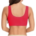 thumbnail image 6 of VONCOS Wireless Full Coverage Bra for Women Plus Size Red | Seamless Wirefree Comfort Bra | T-Shirt, Everyday & Sleep Lounge Bra L-6XL,Size L, 6 of 6