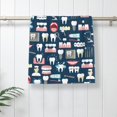 thumbnail image 5 of Honeii Dental Print Quick-Dry Microfiber Towel, Shower Towel 27.5x16in,Absorbent Bathroom Towel for Beach, Pool, and Travel, 5 of 6