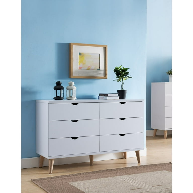 Bowie 6 Drawer Double Dresser Material Details MDF Veneer