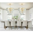 thumbnail image 3 of LovingAHome 3-Layer Gold Crystal Chandeliers Glass Chandelier 8-Light Modern Ceiling Light Fixtures for Living Room Bedroom Dining Foyer, 3 of 8