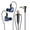 Blue, variant on YUNOVA KT-02 Wired Headphone Sport Headset, Noise Cancelling Earphones with Mic Dynamic HD, 3.5MM Jack Headsets for Live Singing Recording Karaoke Live Video Streaming, Live Game Miking