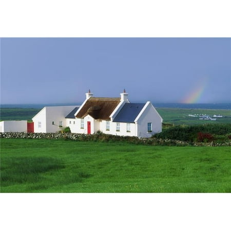 The Cottage Collection Doolin Co Clare Ireland - Renovated Cottage Poster Print by The Irish Image Collection, 18 x 12 ()