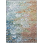 Addison Rugs Chantille ACN698 Coral 5' x 7'6" Indoor Outdoor Area Rug, Easy Clean, Machine Washable, Non Shedding, Bedroom, Entry, Living Room, Dining Room, Kitchen, Patio Rug