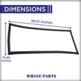 thumbnail image 4 of Whole Parts Refrigerator French Door Seal Gasket (Black) Part# DA63-06542B - Replacement & Compatible with Some Samsung Refrigerators, 4 of 7