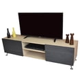 thumbnail image 4 of Mueble para TV Hogare 70' Roble Gris Centro de entretenimiento Italy, 4 of 10