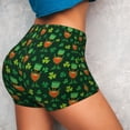 thumbnail image 4 of Picia St. Patrick's day Printed Workout Shorts for Women Seamless Scrunch Butt Lifting High Waisted Yoga Gym Booty Running Moisture-wicking Short Pants-Medium, 4 of 8