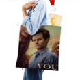 thumbnail image 4 of You TV Series Bolso de tela con estampado de lienzo para mujer, bolsa de compras reutilizable y estética, con cremallera interior, regalo para mujer,38*45cm., 4 of 6