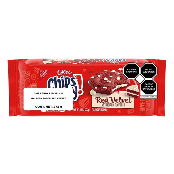 Galletas Chips Ahoy Sabor Terciopelo rojo 272 g
