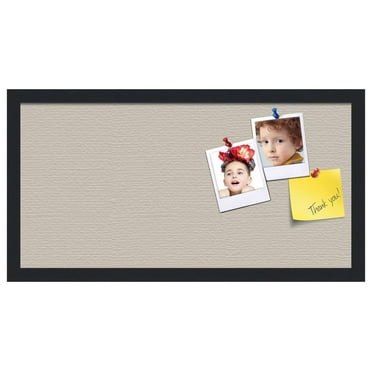 24x12 Inch Cork Bulletin Board. This Decorative Framed Pin Board Comes with Desert Pastel Design and a Black Frame. Ideal for Home Office Decor or Message Board (-1815)