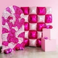 thumbnail image 5 of LQQBOX Pink and Rose Double Sided Square Foil Balloons Wall,19 Inches Pink Metallic Foil Balloons Tunnel Arch Kit for Girls Bachelorette,Wedding,Anniversary,Birthday Party Background Decoration, 5 of 7