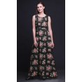 thumbnail image 4 of Bimba Floral Women Round Neck Printed Evening PartyÂ&nbsp;DressÂ&nbsp;Sleeveless Gown-XX-Large, 4 of 5