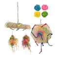 thumbnail image 2 of Juguetes Para Triturar Pájaros, Juguetes Para Buscar Alimento Para Pájaros, Hilos De Papel Coloridos, Campana Haning, Alivio De La Ansiedad, Higiénico Para Periquitos, Cotorras,, 2 of 7