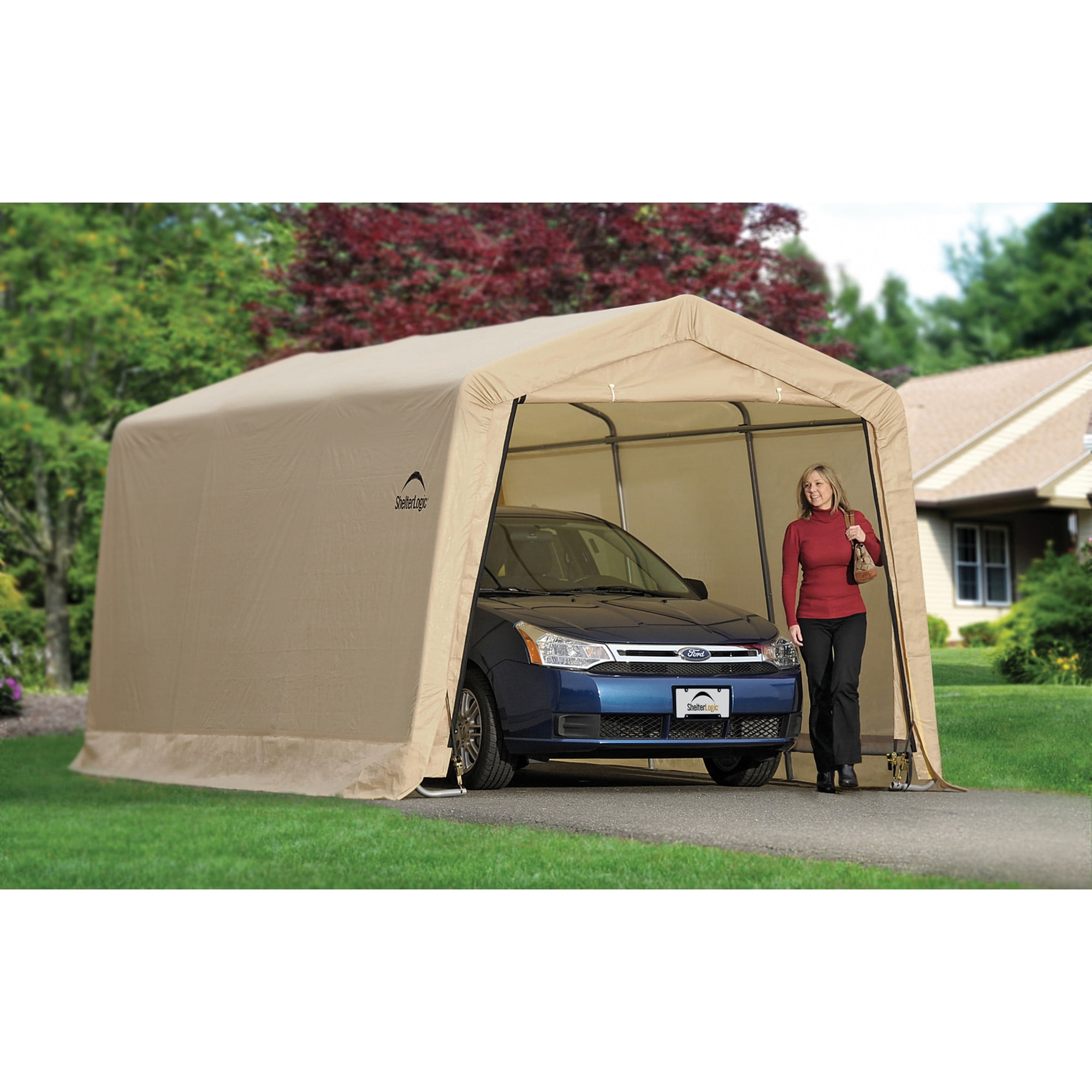 ShelterLogic AutoShelter 10 x 15 x 8 ft Sandstone AutoShelter