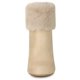 thumbnail image 2 of Botines De Nieve Talón De Bloque Punta Redonda Piel Sintética Para Mujeres Beige 40, 2 of 6