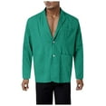 thumbnail image 1 of Mens Fashion Leisure Light and Solid Color Pockets Lapels Buttons Suits Jackets and Tops Man Wedding Mens Suit Jackets Extra Slim Fit Suit Wool Suit Party Suits for Men Men Slim Fit Suit Wind, 1 of 7