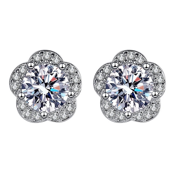 Full Stud Earrings Aleación en forma de corazón AppointmentWomen