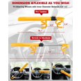 thumbnail image 2 of Steering Wheel Lock, Heavy Duty Antitheft Device and Car Security Lock with Adjustable Locking and 3 Keys, Great Vehicle and Truck Deterrent, Yellow, 2 of 7