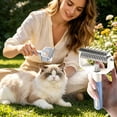 thumbnail image 6 of MMJ Pet Grooming Comb with Spray, Detangler Dematting Brush, for Dogs Cats, Undercoat Rake, 6.7in, 6 of 7