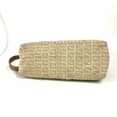 thumbnail image 5 of Pre-Owned FENDI Zucchino Zucca Logo Shoulder Bag Leather Canvas Women's Beige (Good), 5 of 14