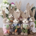 thumbnail image 5 of huntermoon Home Garden Decoration Creative Straw Bunny Easter Decorations Unique Simulation Rabbit, 5 of 16